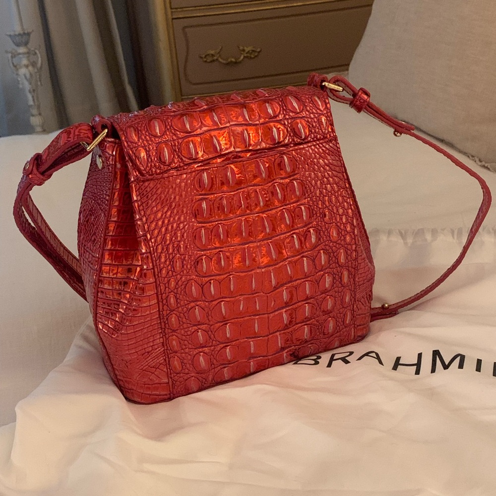 Brahmin RED DRAGON, rare Margo purse+small Veronica wallet. Perfect for holidays - Picture 6 of 12
